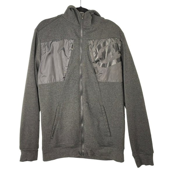 Ecko Mens Hoodie Sweatshirt Rhino Logo Black Camo Authentic Zip Up Size XL - Picture 1 of 6